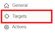 Access the Targets Page