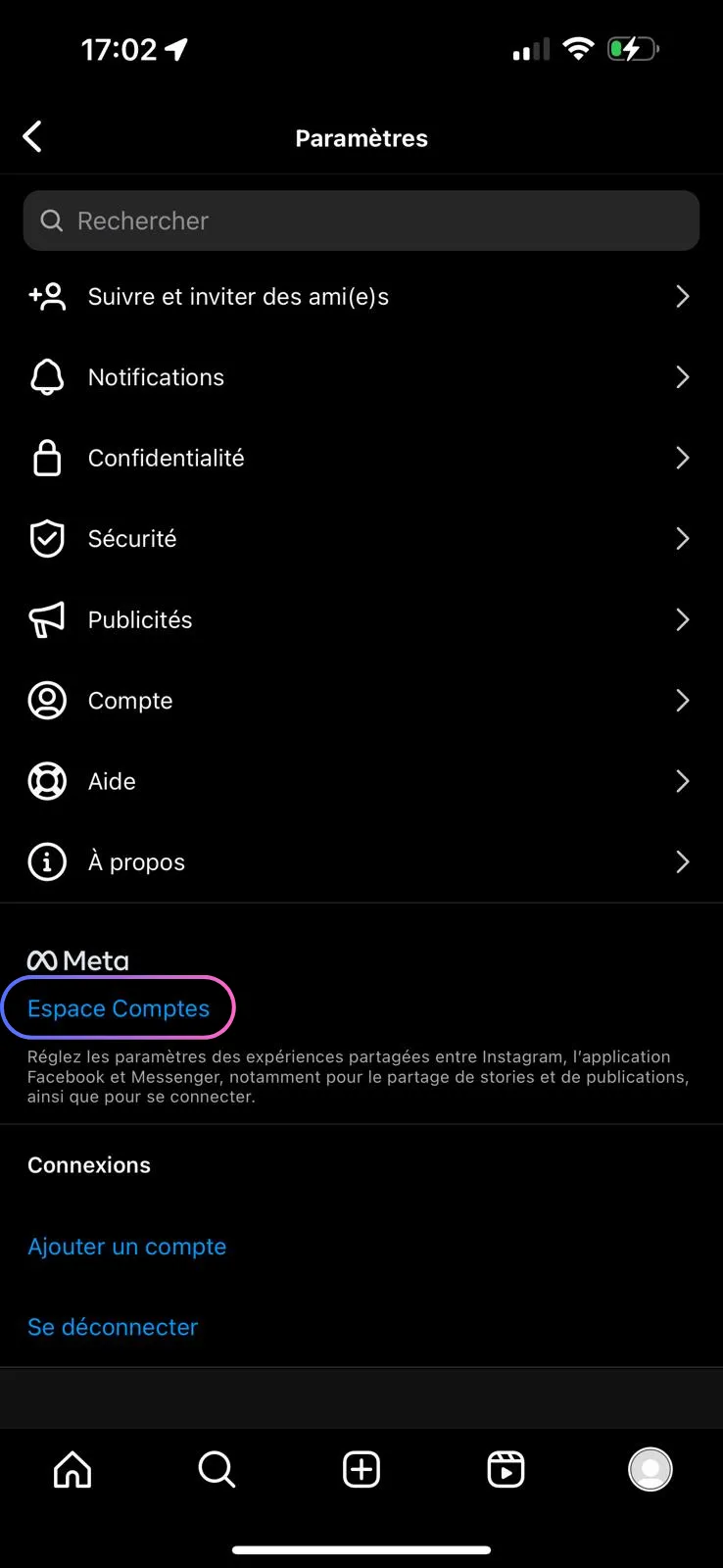 Select Accounts Center