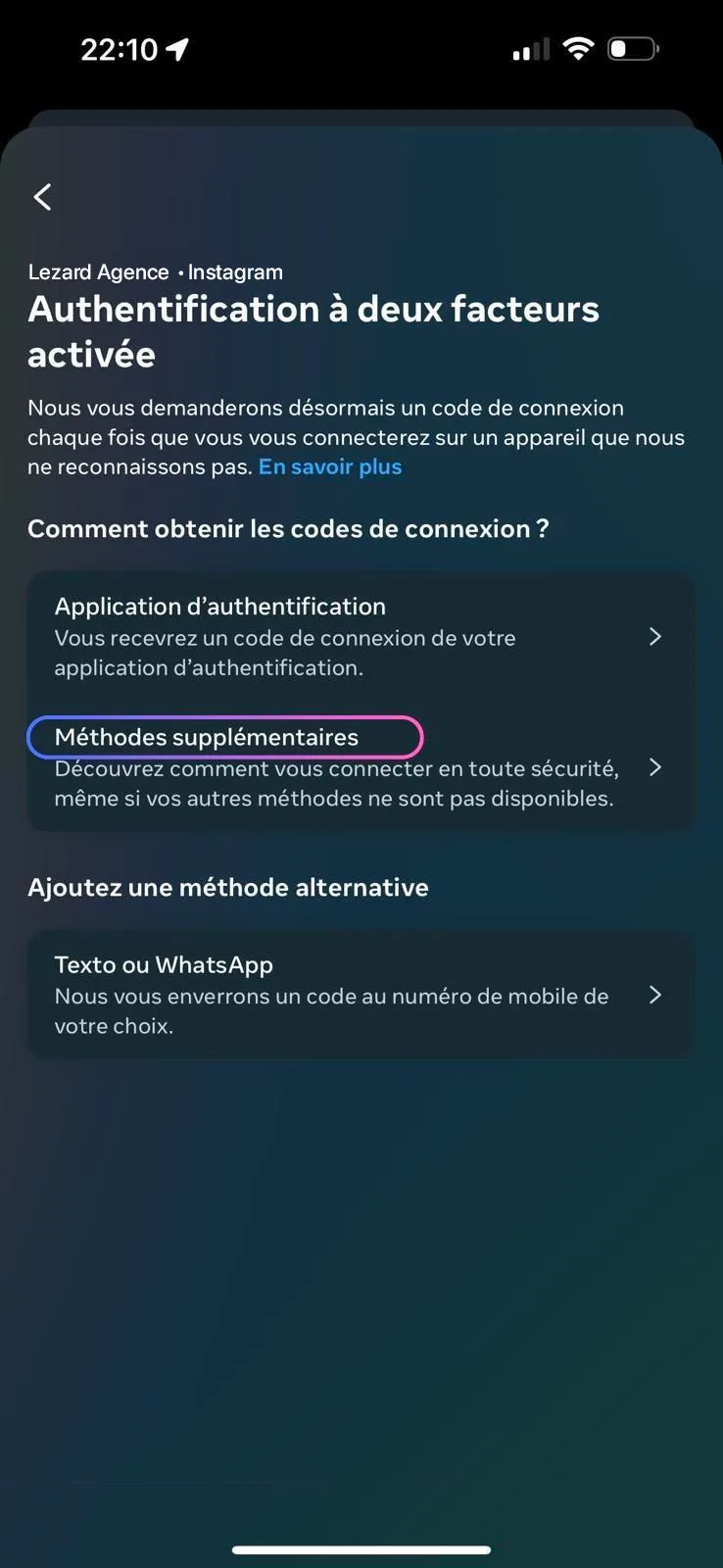 Choose an Additional Method